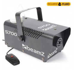 BeamZ .S700 Maquina de humo 700 Watts Compacta.se suministra con Liquido de Humo y mando a distancia con Cable