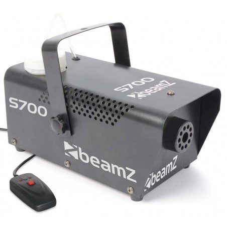 BeamZ .S700 Maquina de humo 700 Watts Compacta.se suministra con Liquido de Humo y mando a distancia con Cable