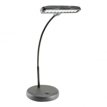 Lámpara para piano Adam Hall SLEDPL10B con 10 leds blancos, cuello de cisne Flexible y base pesada. Lámpara para piano Adam Hall SLEDPL10B con 10 leds blancos, cuello de cisne Flexible y base pesada.