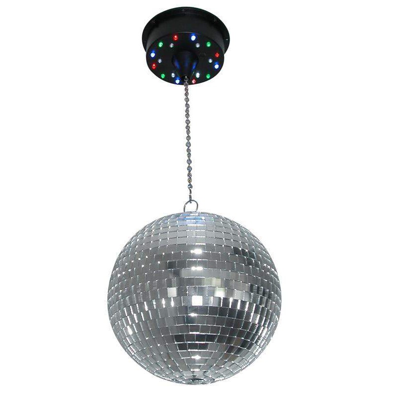 Beamz Motor para bolas de espejos con bateria con 18 LEDs,