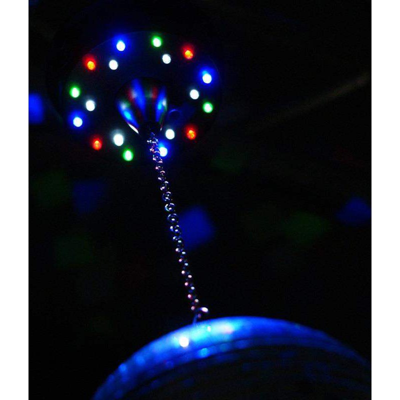 Beamz Motor para bolas de espejos con bateria con 18 LEDs,