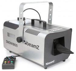Máquina de nieve BeamZ SNOW1800 de 1800W con efecto copo de nieve para crear un ambiente invernal en cualquier fiesta.
