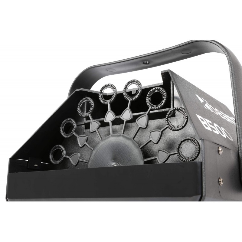 Máquina de burbujas pequeña BeamZ B500 de bajo consumo perfecta para fiestas familiares y pequeños eventos