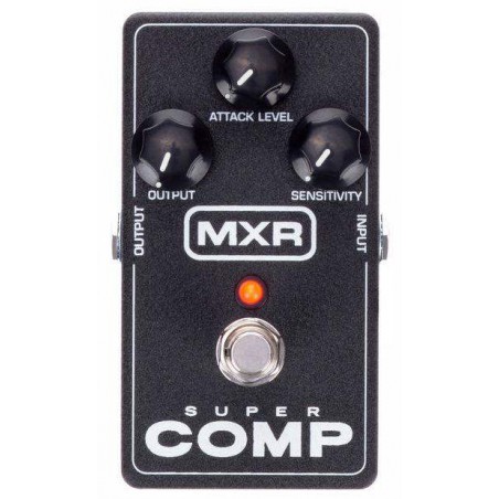 Pedal de compresión clásica con ajustes de ataque y sustain. Hecho en USA. MXR M132 SUPER COMP COMPRESOR