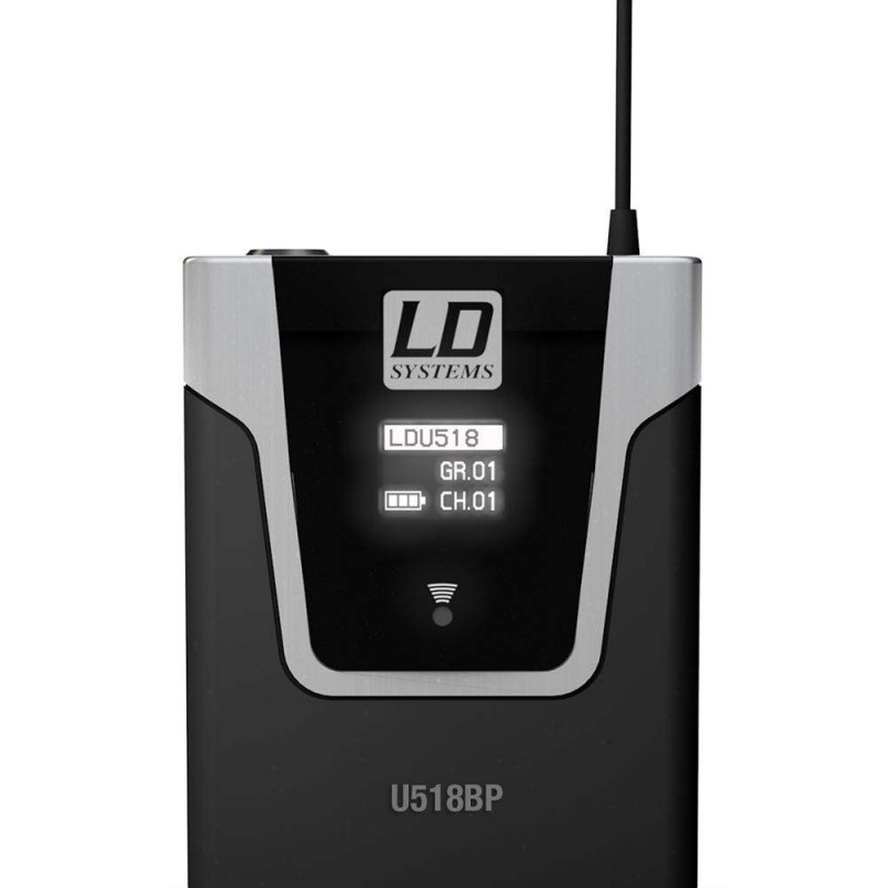 LD Systems U518 BPL Sistema inalámbrico con Petaca y Micrófono Lavalier