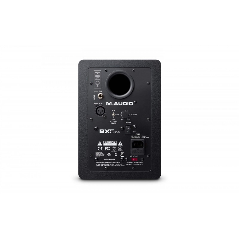 Monitor de estudio M-Audio BX5 D3 biamplificado, de 70W.