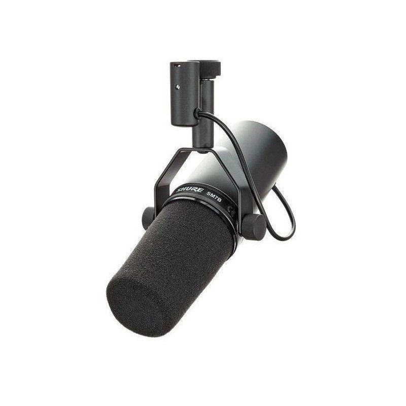 Microfono Shure SM7B dinámico para aplicaciones de locución y estudio.