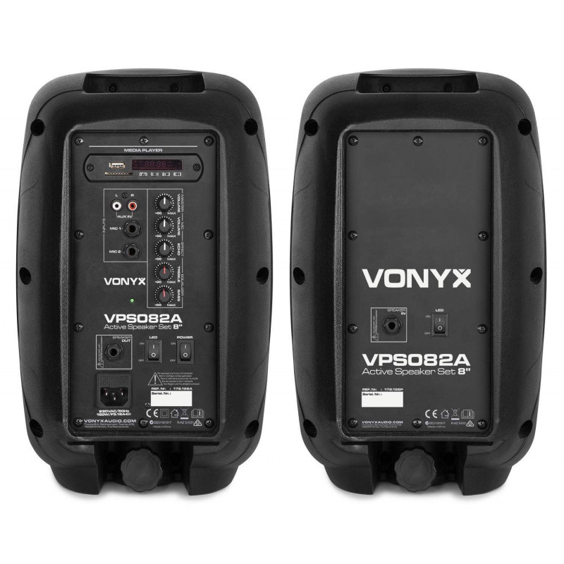 VONYX VPS082A equipo de sonido básico de pequeño formato 400 Watts,