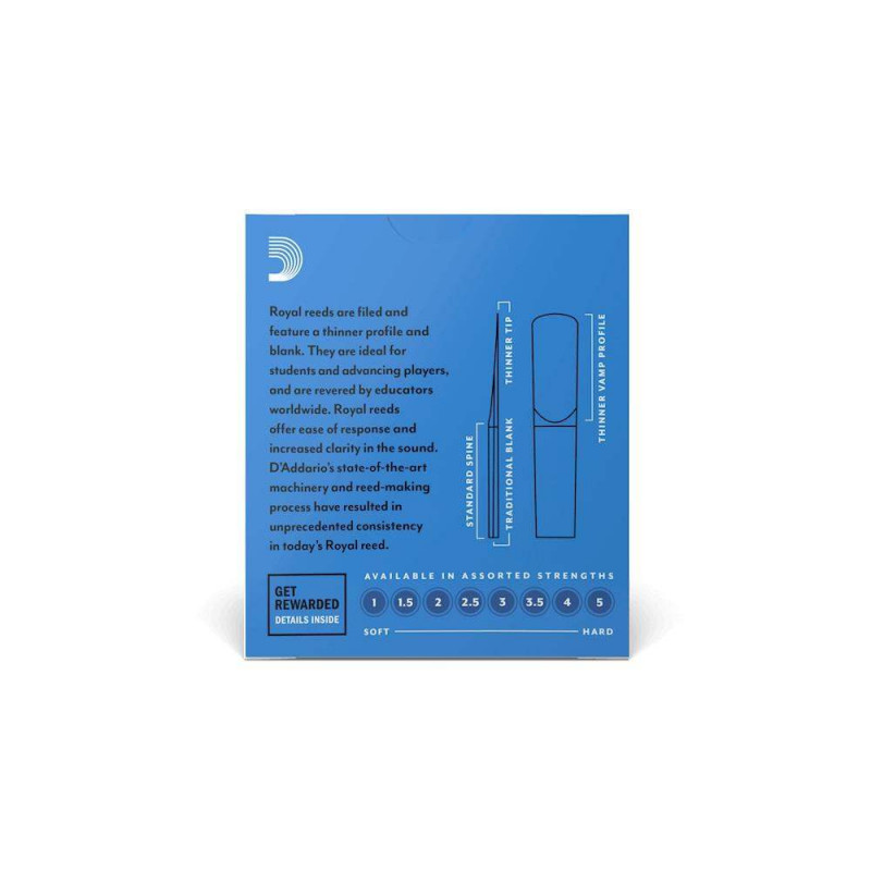 Compra Caja 10 cañas Clarinete Sib Royal Nº2.5 online | MusicSales