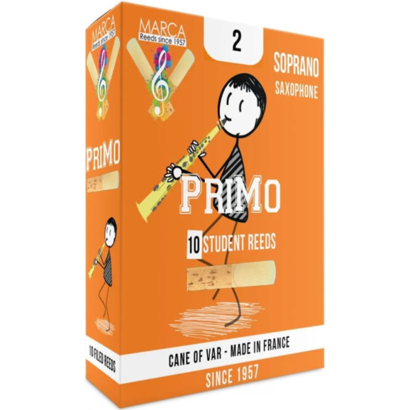 MARCA PRIMO Caja 10 Cañas Saxo Soprano 2 MARCA PRIMO Caja 10 Cañas Saxo Soprano 2