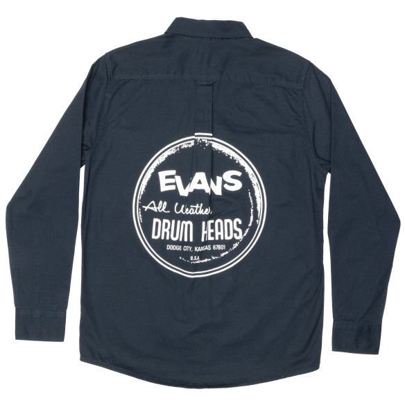 CAMISA M/L Negra con Logo