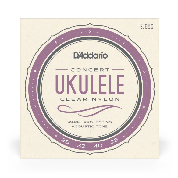 comprar Juego de cuerdas para Ukelele d'Addario EJ65C Pro-Arté Custom. Cuerdas extruidas para ukelele, concierto.