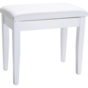 ROLAND RPB-100WH Banqueta Fija Blanca Mate con cajón 2