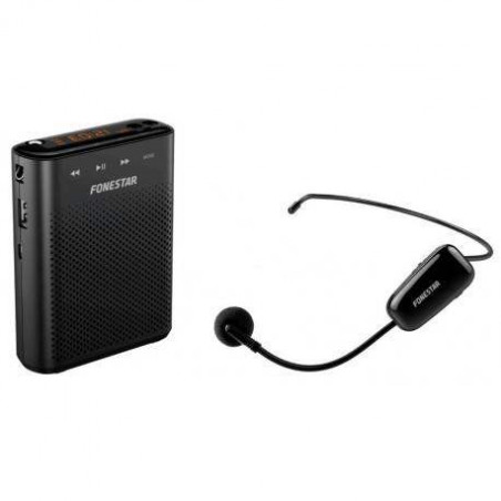 FONESTAR ALTA-VOZ-W30 Amplificador personal Autonomo para  Cintura. 30 W.maximo,com micro inalambrico,diadema.