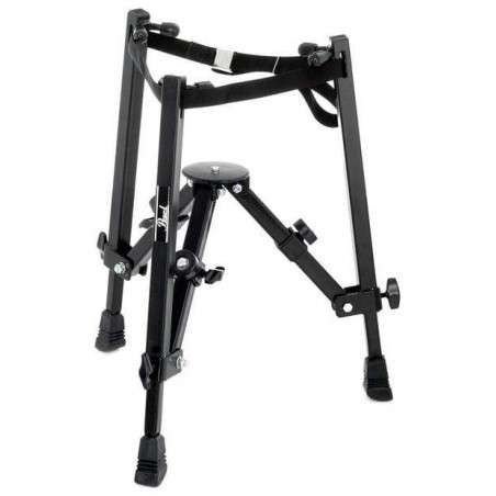 Soporte Conga o Djembé Pearl PC-900 versátil y compacto, ajustable en altura e inclinable.