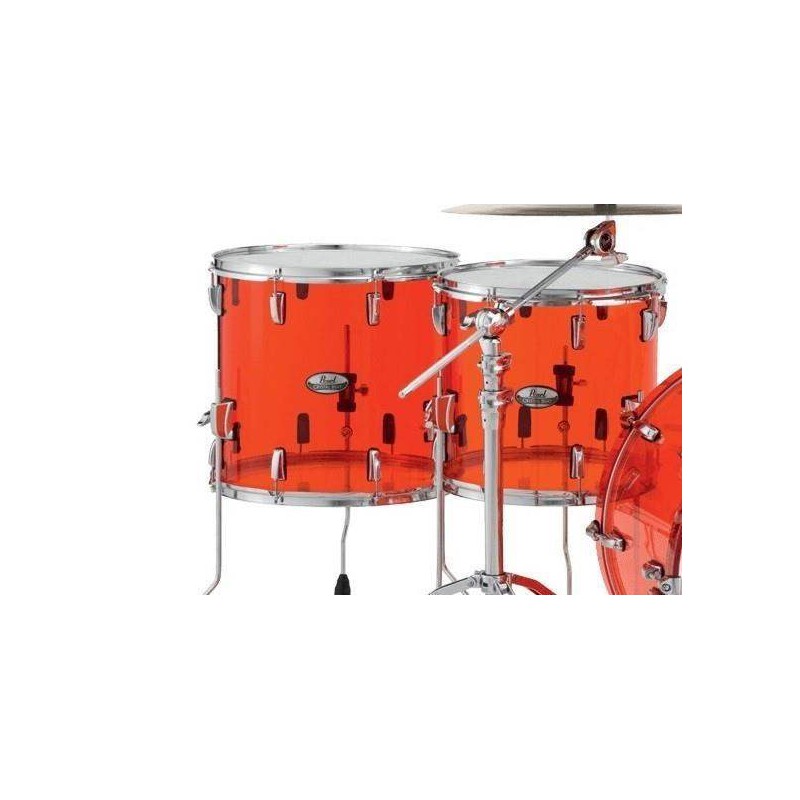 Set de Bateria Rock 22" de 4 piezas Pearl Crystal Beat CRB524FP en acabado Ruby Red. Herrajes y platos no incluidos.