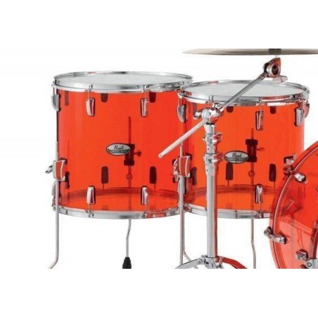 Set de Bateria Rock 22" de 4 piezas Pearl Crystal Beat CRB524FP en acabado Ruby Red. Herrajes y platos no incluidos.