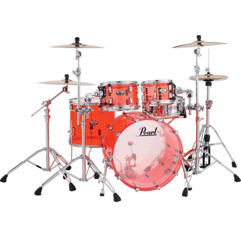 Set de Bateria Fusion 20" de 4 piezas Pearl Crystal Beat CRB504P en acabado Ruby Red. Herrajes y platos no incluidos.