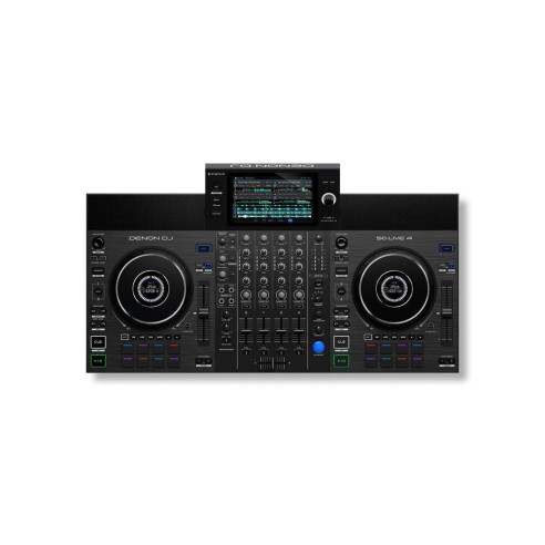 DENON DJ SC Live 4 Controladora DJ 4 Canales Con pantalla multitáctil de 7" y Transmision de música Wifi