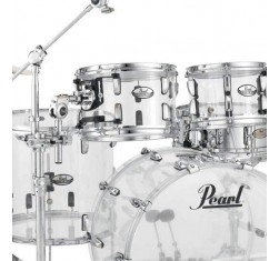 Set de Bateria Rock 22" de 4 piezas Pearl Crystal Beat CRB524P en acabado Ultra Clear. Herrajes y platos no incluidos. 2
