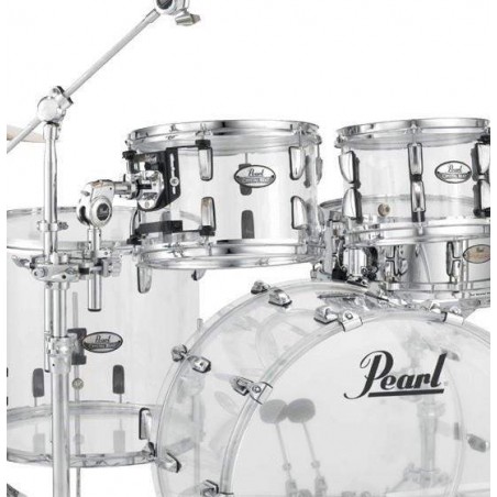 Set de Bateria Rock 22" de 4 piezas Pearl Crystal Beat CRB524P en acabado Ultra Clear. Herrajes y platos no incluidos.