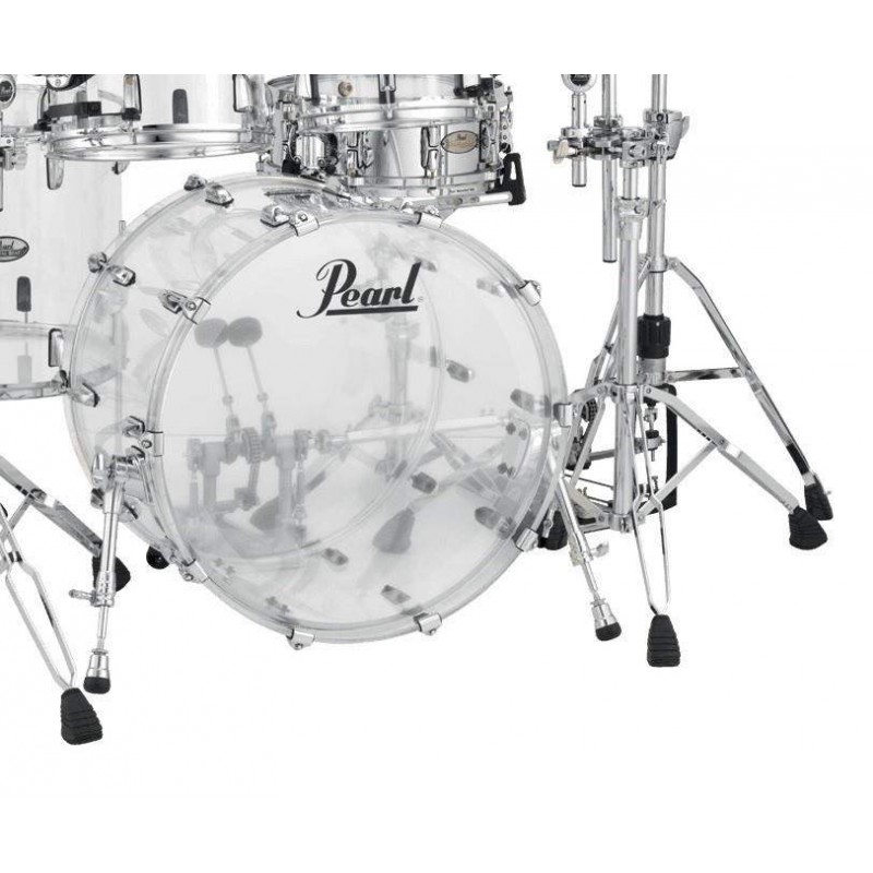 Set de Bateria Rock 22" de 4 piezas Pearl Crystal Beat CRB524P en acabado Ultra Clear. Herrajes y platos no incluidos.