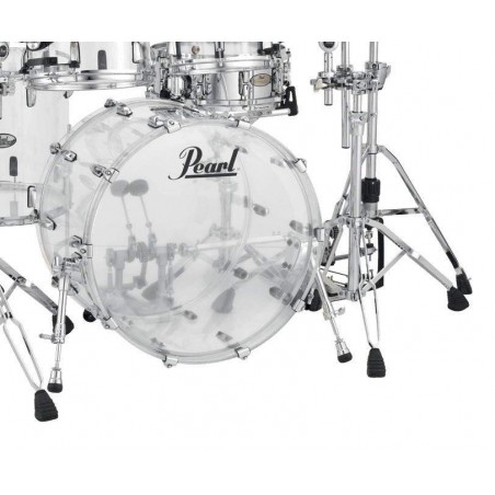 Set de Bateria Rock 22" de 4 piezas Pearl Crystal Beat CRB524P en acabado Ultra Clear. Herrajes y platos no incluidos.