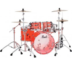 Set de Bateria Rock 22" de 4 piezas Pearl Crystal Beat CRB524P en acabado Ruby Red. Herrajes y platos no incluidos.