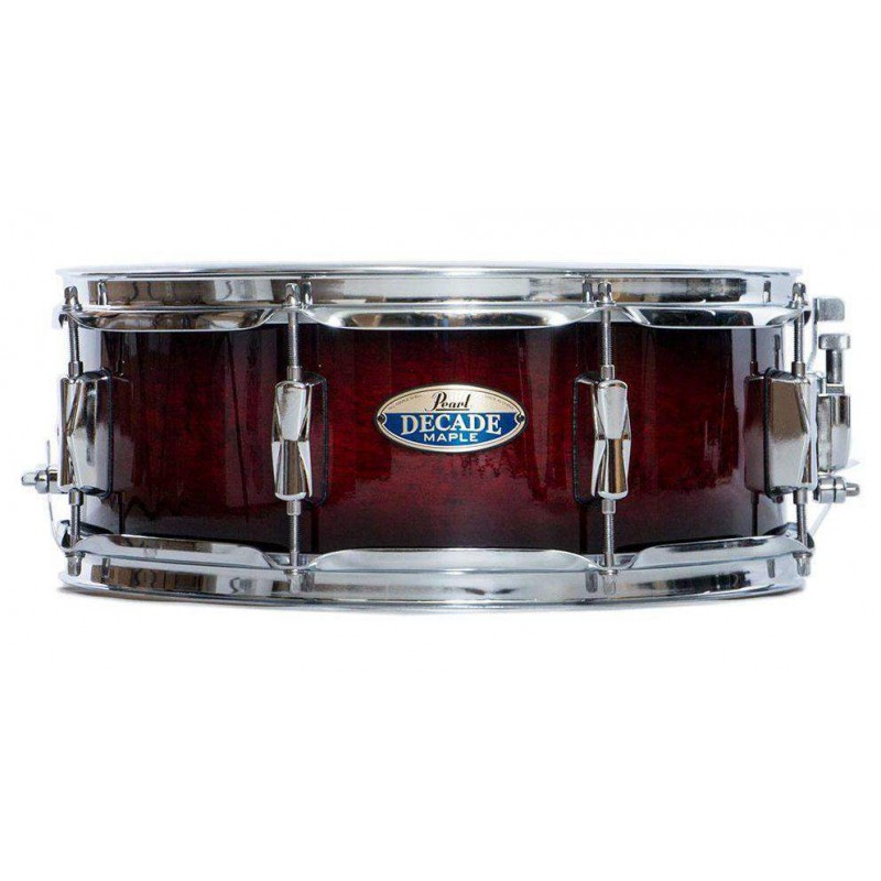 Caja Decade Maple de 14 x 5,5" Modelo DMP1455S de 6 capas de Arce y acabado en Deep Red Burst (C261).