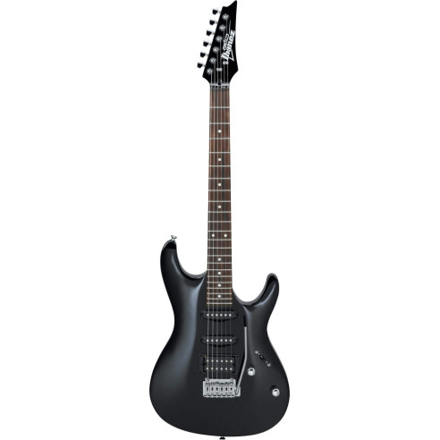 Guitarra eléctrica IBANEZ GSA60-BKN con cuerpo de Okoume, pastillas Infinity y acabado Black Night.