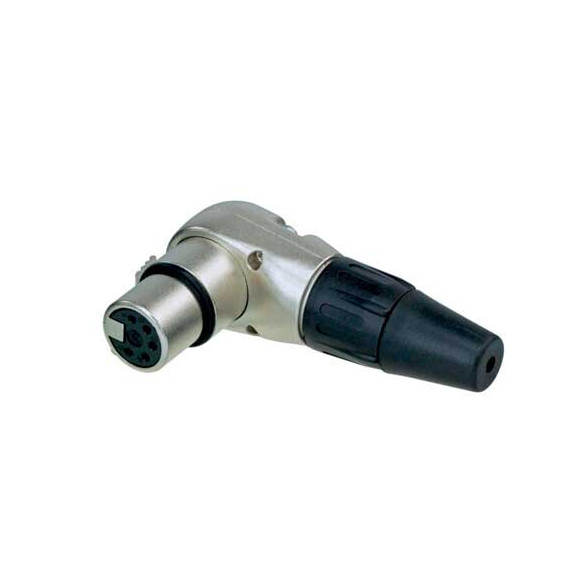 CONECTOR XLR 5P HEMBRA ACODADO RC5FR