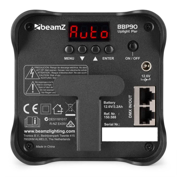BeamZ BBP90 Foco Par Led Uplight a bateria 150.588