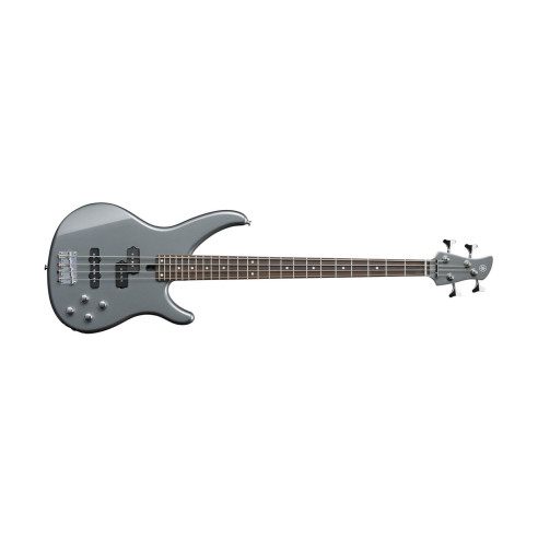 Bajo Electrico Yamaha TRBX204GRM Gris metalizado, un modelo económico de la gama, con electronica potente y versatil.