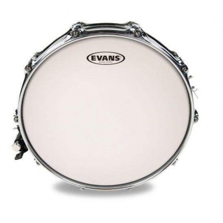 Parche batidor para caja de 14" Evans Power Center B14G1D de 2 capas blanco rugoso y con refuerzo central externo. Parche batidor para caja de 14" Evans Power Center B14G1D de 2 capas blanco rugoso y con refuerzo central externo.