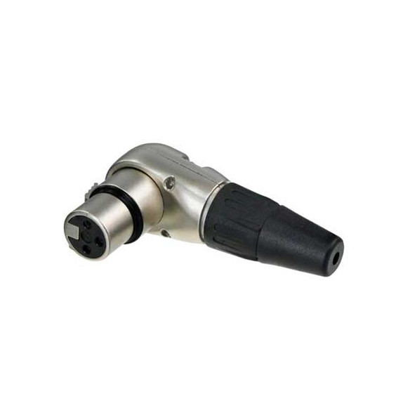 CONECTOR XLR 3P HEMBRA ACODADO RC3FR-D (B100)