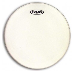 Parche Evans 14" Genera B14GEN para caja de 1 capa, blanco rugoso y muffle.