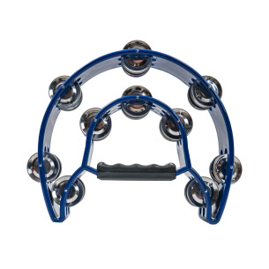 BOCHELI Pandereta Media Luna Doble TAM-20BL Azul 2