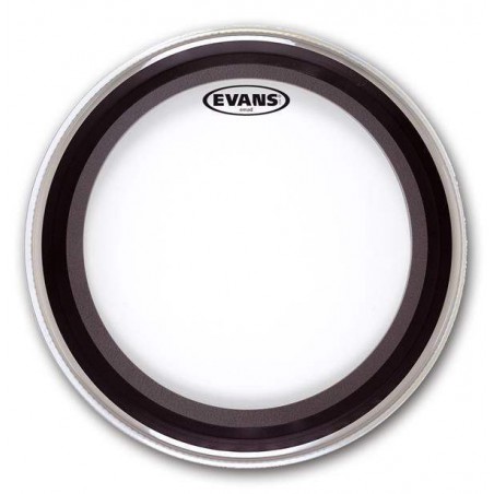 Parche batidor rugoso para bombo de 18" Evans BD18EMADCW de una capa de 10mil y Emad externo. Parche batidor rugoso para bombo de 18" Evans BD18EMADCW de una capa de 10mil y Emad externo.