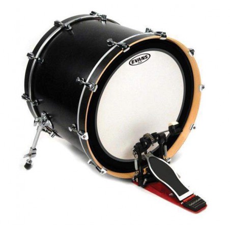 Parche batidor rugoso para bombo de 18" Evans BD18EMADCW de una capa de 10mil y Emad externo. Parche batidor rugoso para bombo de 18" Evans BD18EMADCW de una capa de 10mil y Emad externo.