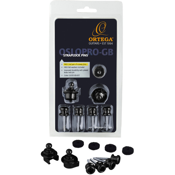 ORTEGA OSLOPRO-GB Pack Straploks Negros