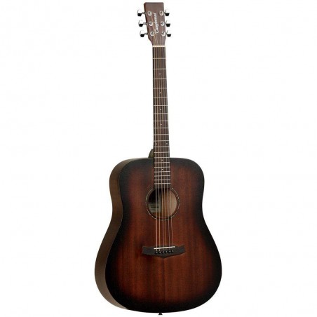 comprar Guitarra Acústica Crossroad TWCRD, con tapa de caoba, aros y fondo de caoba  y acabado Burst Satinado Envejecido