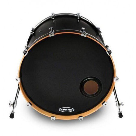 Parche resonante negro para bombo de 18" Evans BD18REMAD de 1 capa de 7,5mil y con orificio de 4" ( 10 cm ). Parche resonante negro para bombo de 18" Evans BD18REMAD de 1 capa de 7,5mil y con orificio de 4" ( 10 cm ).