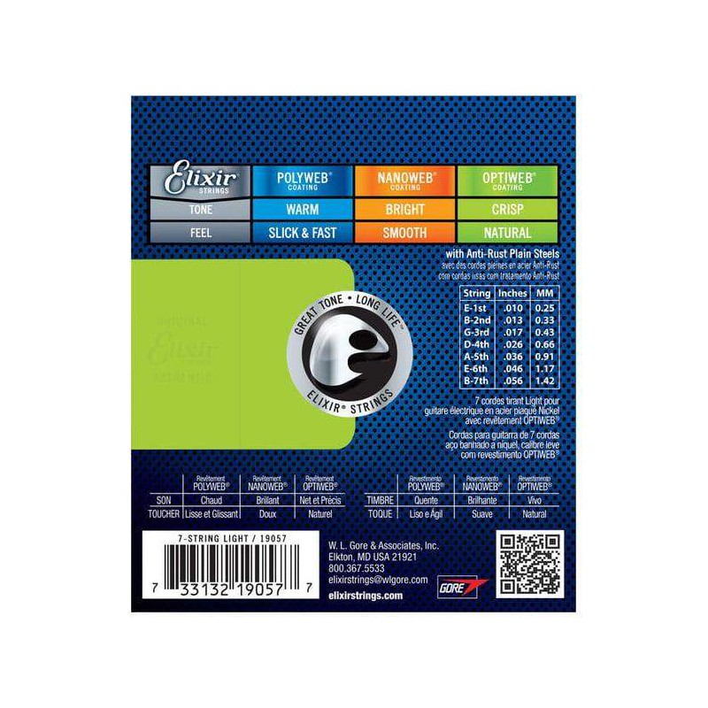 Compra Juego Optiweb 7 Cuerdas Light 10-56 19057 online | MusicSales