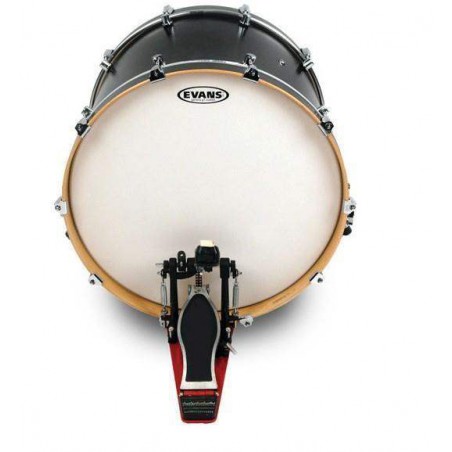 Parche batidor para bombo de 18" Evans G1 Genera BD18G1CW de una capa de 10 mil blanco rugoso.