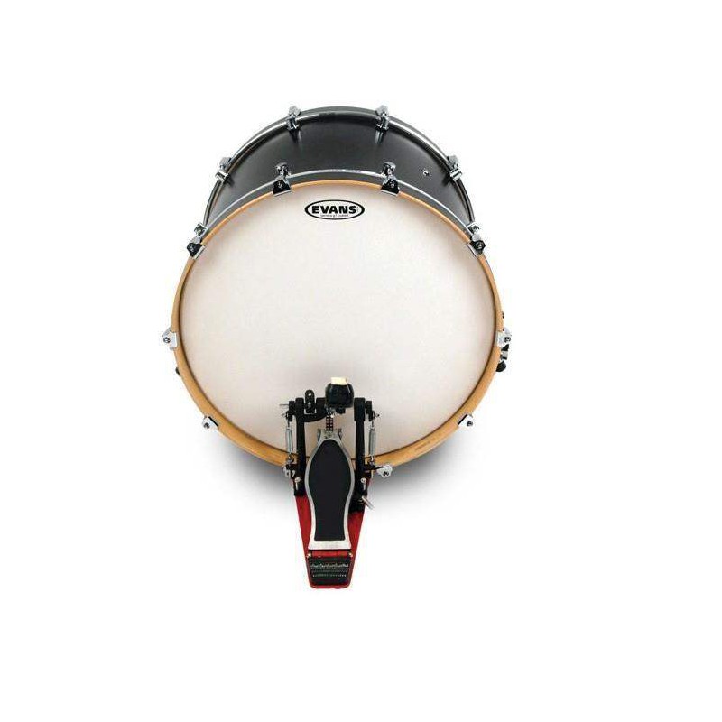 Parche batidor para bombo de 22" Evans G1 Genera BD22G1CW de una capa de 10 mil blanco rugoso.