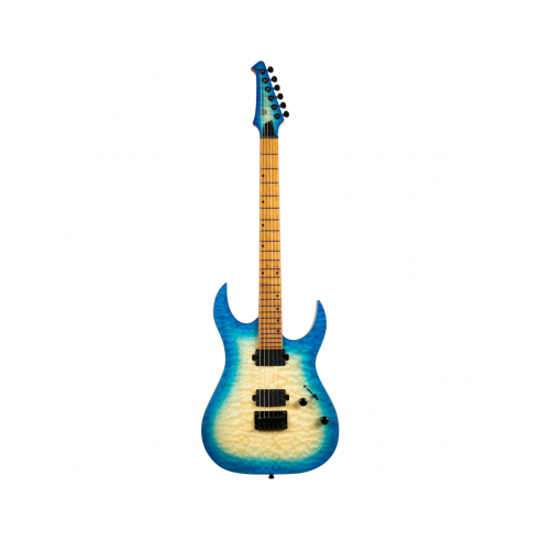 Spira S500-QAB Transparent Aqua Blue Guitarra Eléctrica