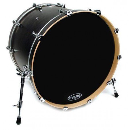 Parche de bombo resonante en color negro de 18" Evans BD18RBG de una capa. Parche de bombo resonante en color negro de 18" Evans BD18RBG de una capa.