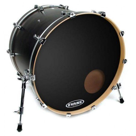 Parche EVANS 22" Bombo Resonante EQ3 ONYX COATED BLACK ERING. ORIFICIO 5". Parche EVANS 22" Bombo Resonante EQ3 ONYX COATED BLACK ERING. ORIFICIO 5".