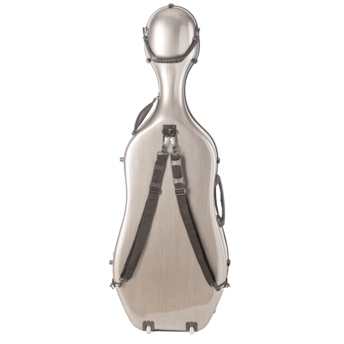 ECGR ESTUCHE CELLO 4/4 de Fibra de Vidrio Gris Plata