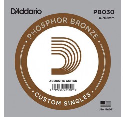 D' Addario PB030 Cuerda Guitarra Acústica Phosphor Bronze